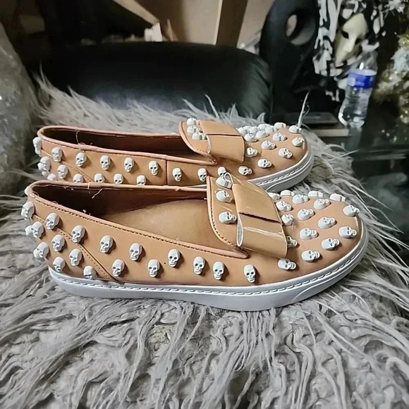 Jeffery Campbell Skull Studded slip on sneakers. Size 7.5 - Picture 10 of 10
